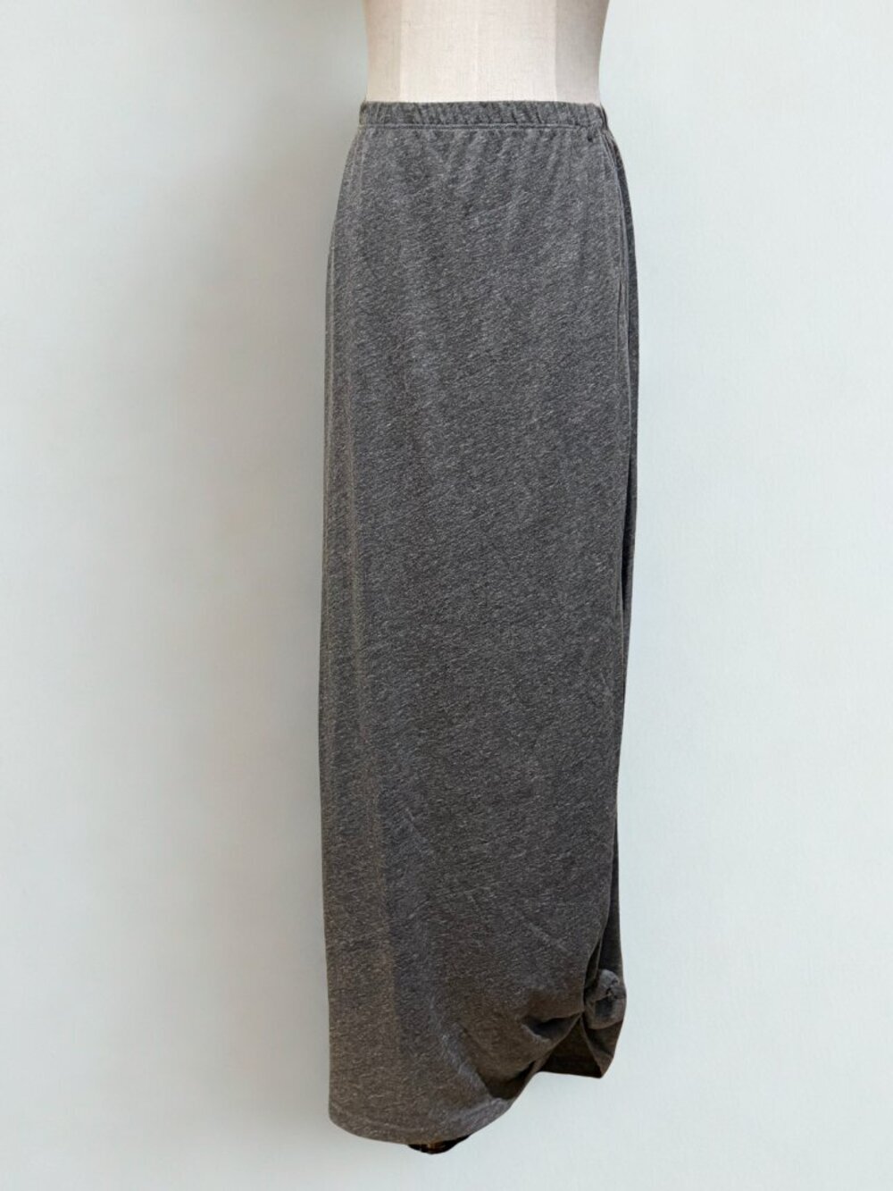 Happening in the Present Beach Coverup Maxi Skirt Gray M Summer Boho
